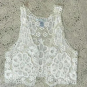 American Rag crocheted vest